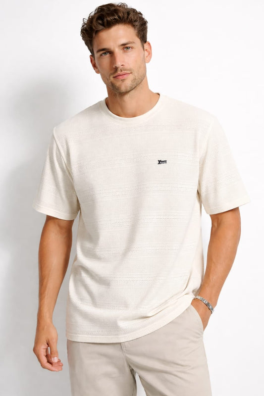 Premium White Crew Neck T-Shirt – Breathable Airflow Design