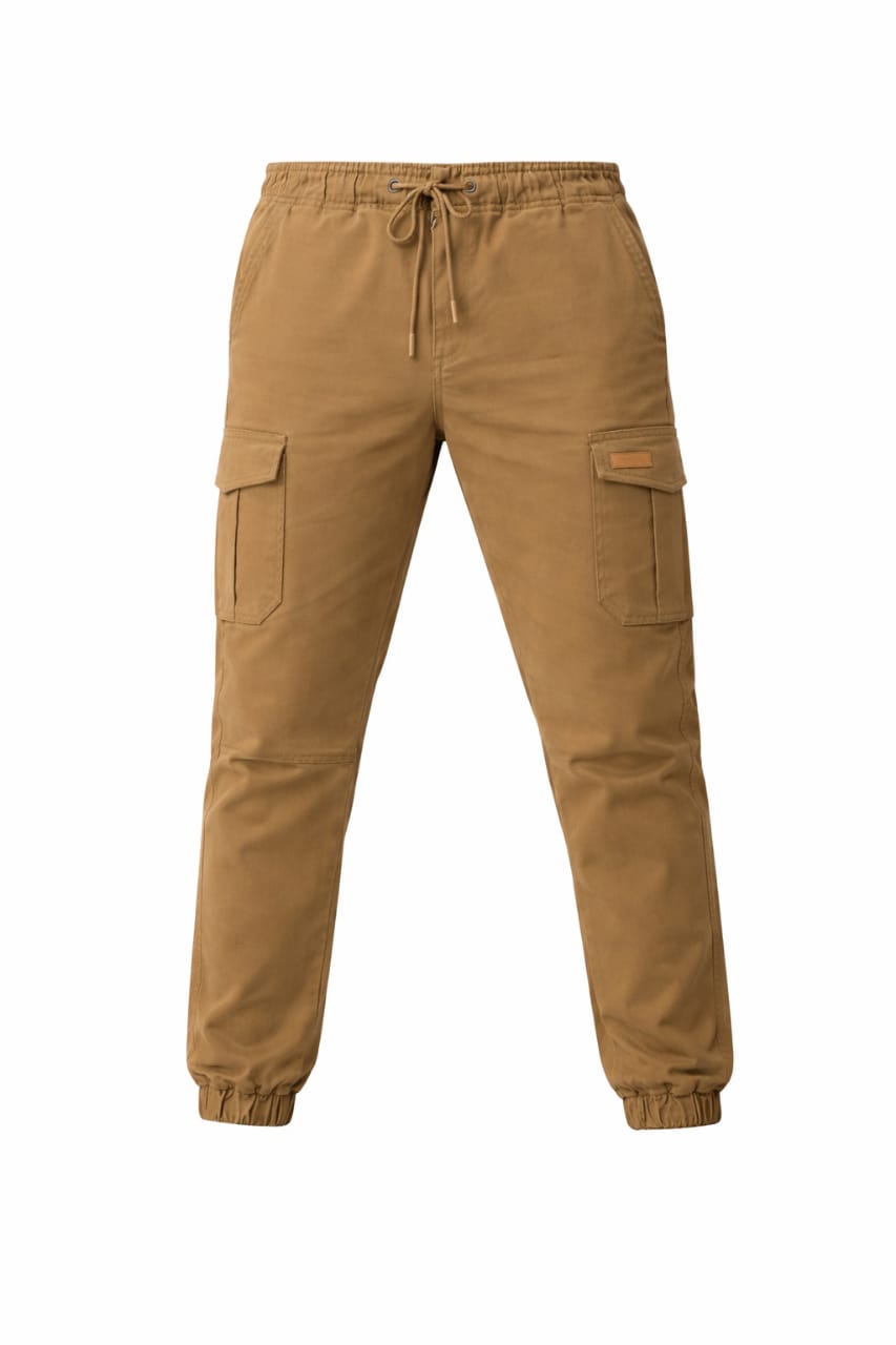 Men’s Light BrownCargo Trousers – Utility Comfort Fit