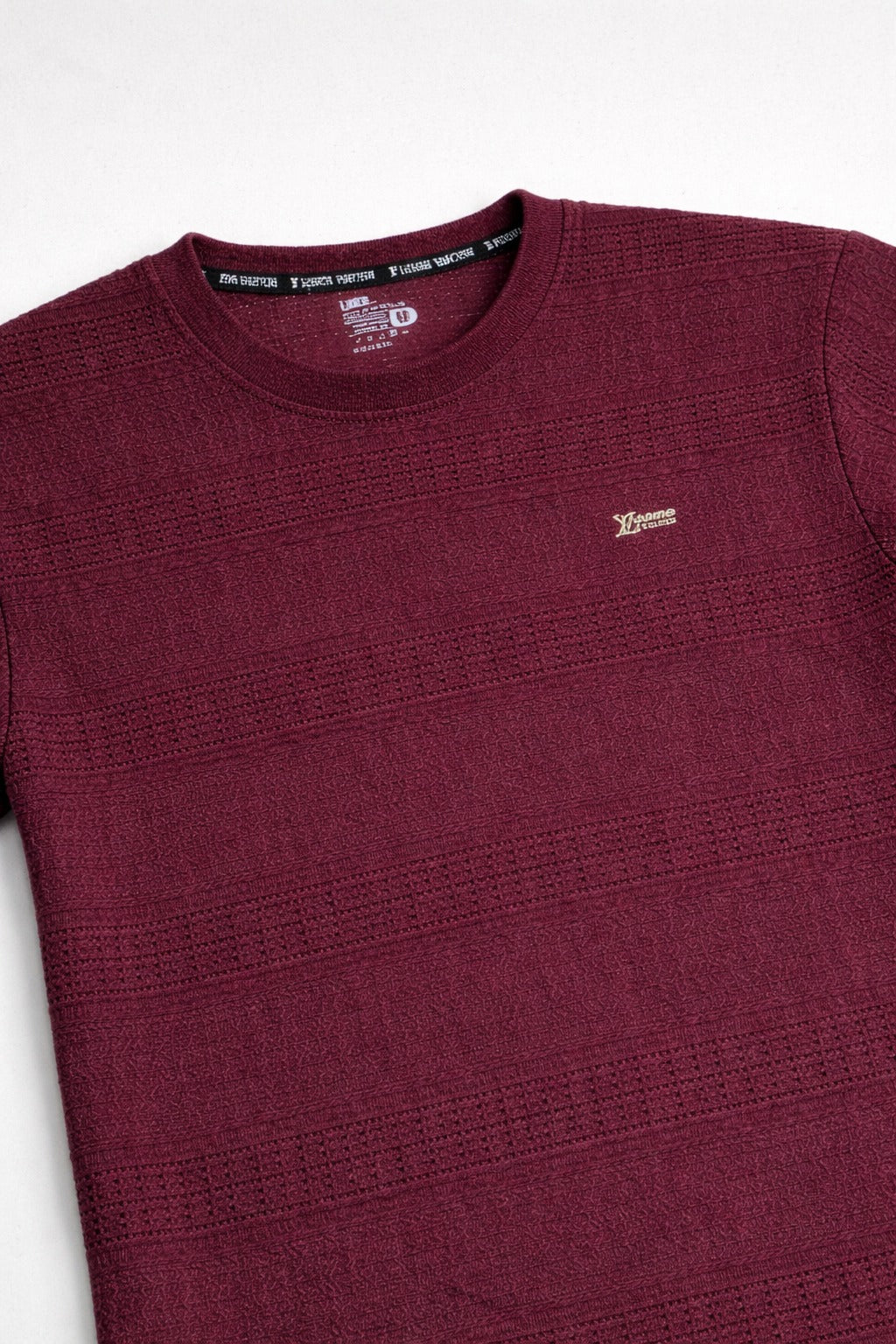 Premium Maroon Crew Neck T-Shirt – Breathable Airflow Design